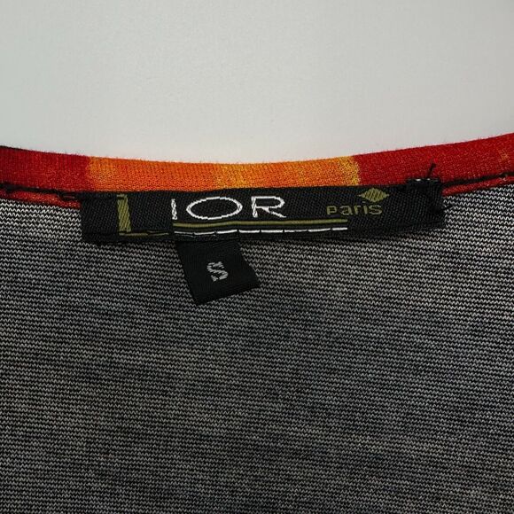 Lior Paris Tunic Top‎ Shirt Blouse Size Small 3/4 Roll Tab Sleeve Art to Wear - Picture 10 of 13